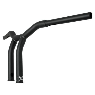 Styre Burly Dominator T-bar 1-1/4" 10" H-D mech. or e-throttle with mattsvart