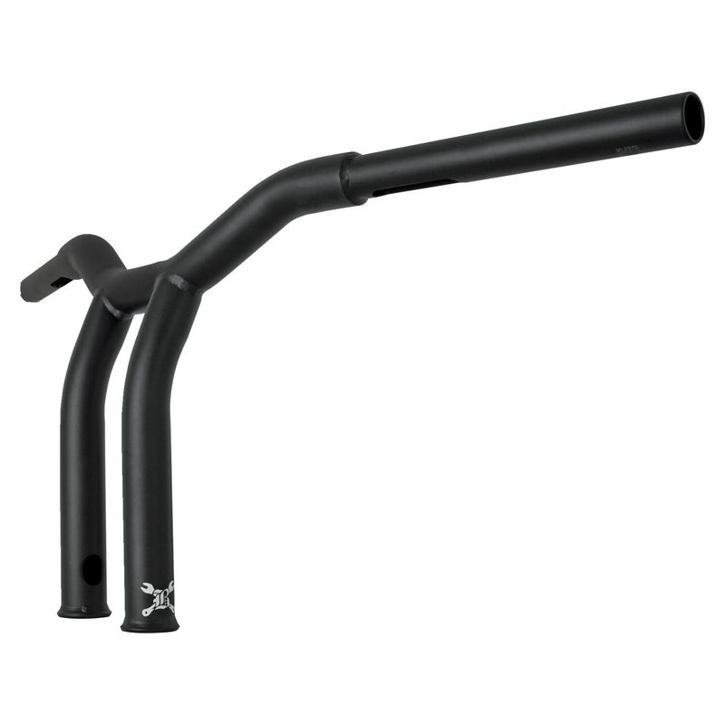 Styre Burly Dominator T-bar 1-1/4" 10" H-D mech. or e-throttle with mattsvart