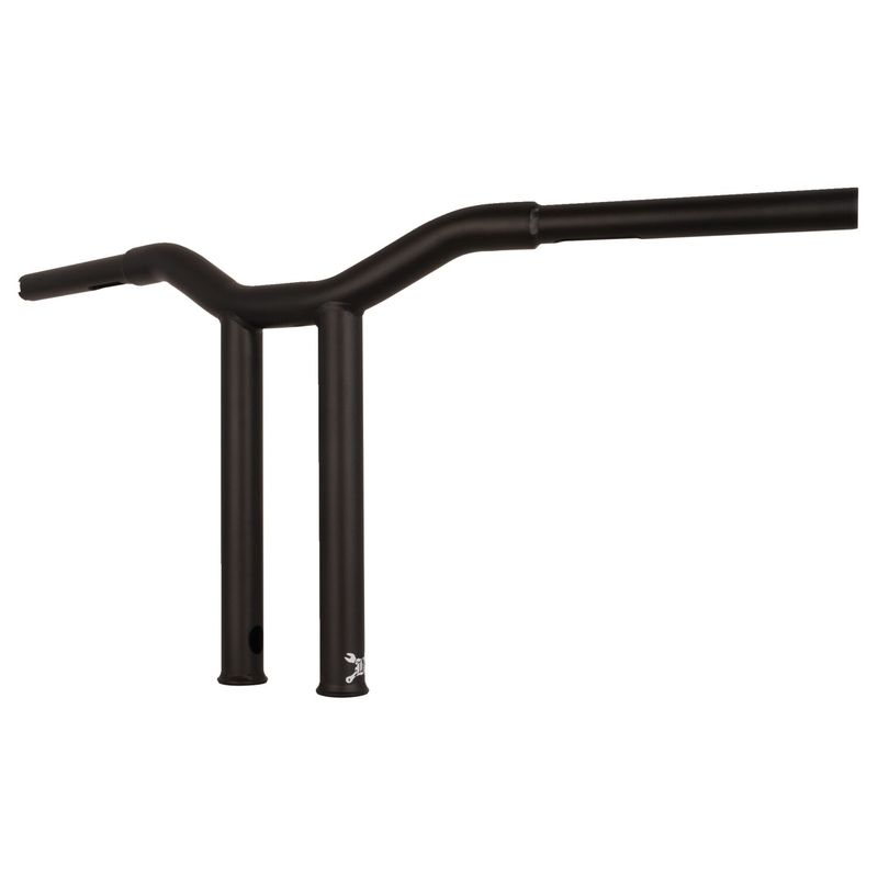 Styre Burly Dominator T-bar 1-1/4" 12" mattsvart rak H-D mech. or e-throttle with