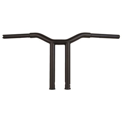 Styre Burly Dominator T-bar 1-1/4" 12" mattsvart rak H-D mech. or e-throttle with