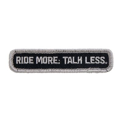 Tygmärke Biltwell Talk Less 3,5 tum svart/grå