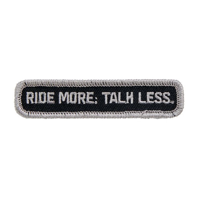 Tygmärke Biltwell Talk Less 3,5 tum svart/grå