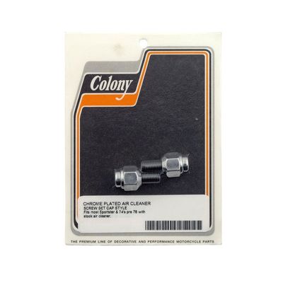 Skruvar luftfilter Colony krom 67-E78 Big Twin (2-pack)