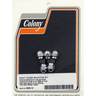 Monteringssats kåpa Colony Acorn krom Twin Cam 99-17 (5-pack)