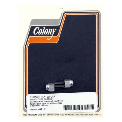 Monteringssats kåpa Colony Cap krom Big Twin 70-99 (2-pack)