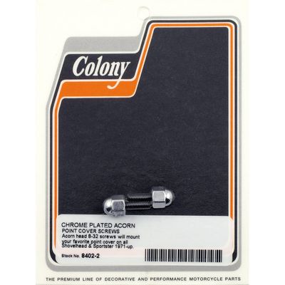 Monteringssats kåpa Colony Acorn krom Big Twin 70-99 (2-pack)