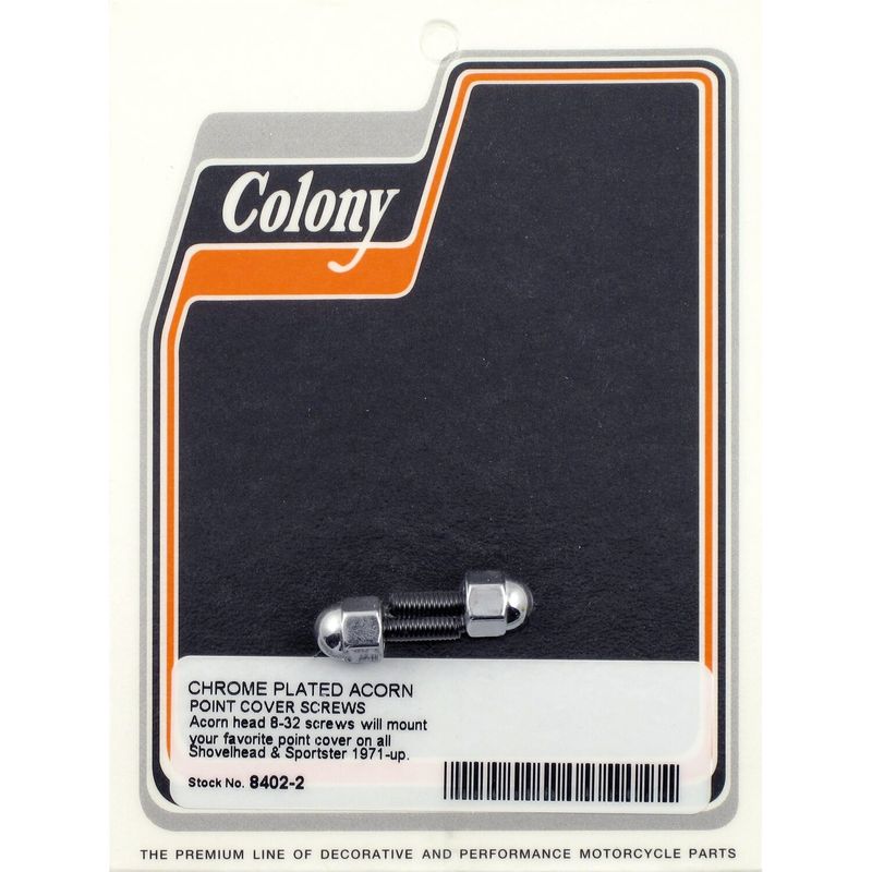 Monteringssats kåpa Colony Acorn krom Big Twin 70-99 (2-pack)