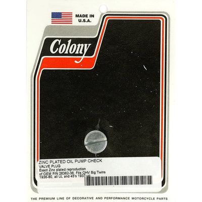 Plugg Colony Big Twin OHV & SV 36-80 förzinkad