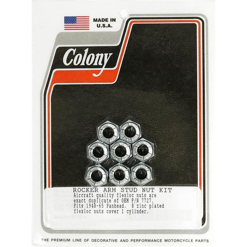 Flexmuttersats pinnbult vipparm Colony Panhead 48-65 (8-pack)