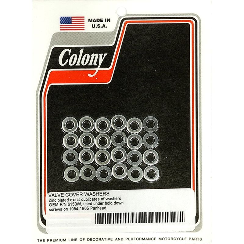 Bricka kåpa Colony förzinkad L54-65 Panhead (24-pack)