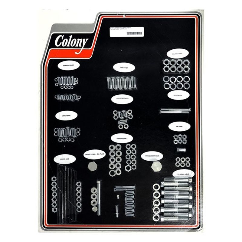 Skruvsats Colony Panhead 48-57 förzinkad