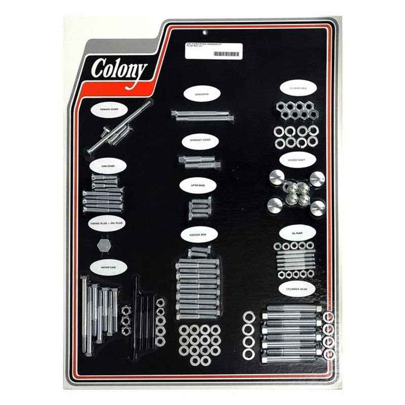 Skruvsats Colony XL Sportster, XLH 57-66 förzinkad