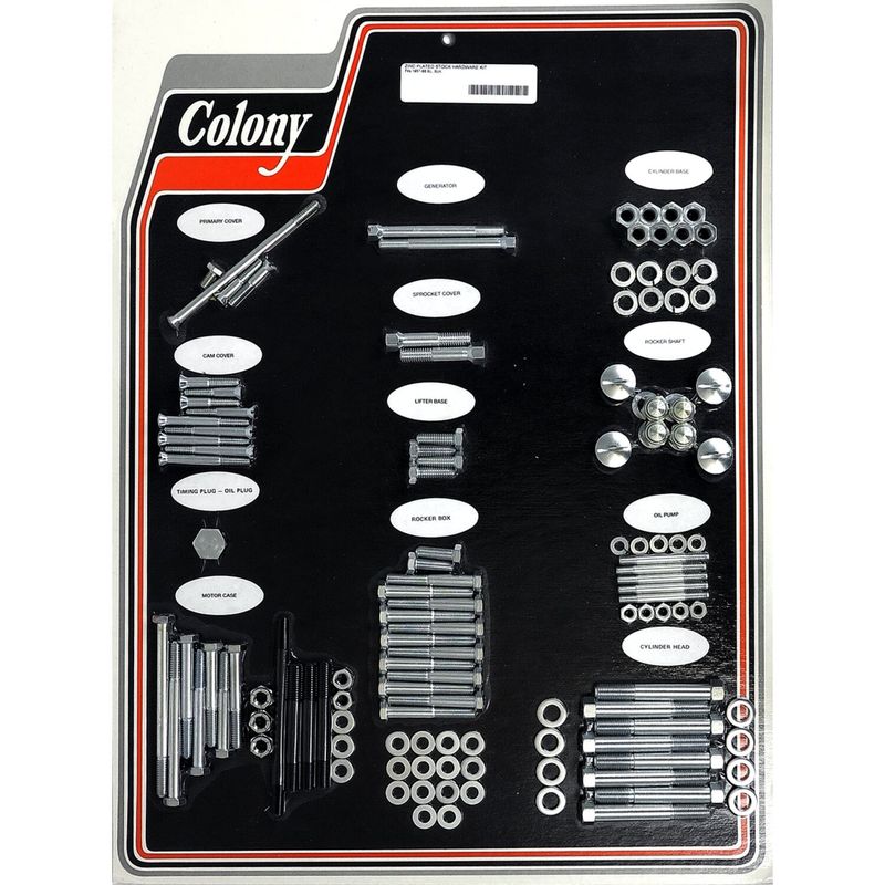 Skruvsats Colony XL Sportster, XLH 57-66 förzinkad
