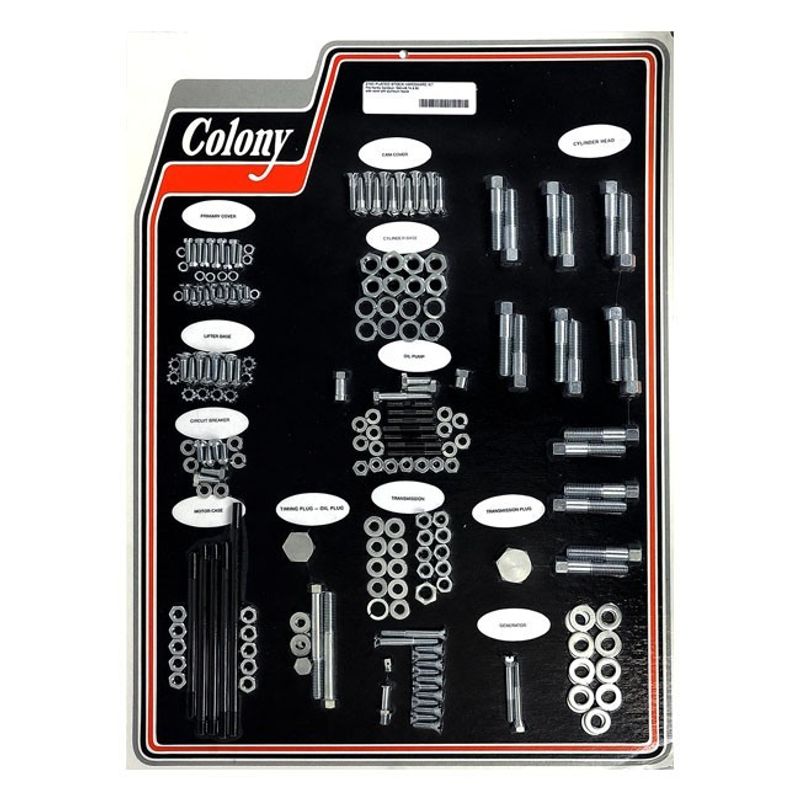 Skruvsats Colony 74"/80" U models WITH ALUMINUM förzinkad