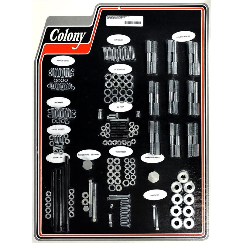 Skruvsats Colony 74"/80" U models WITH ALUMINUM förzinkad