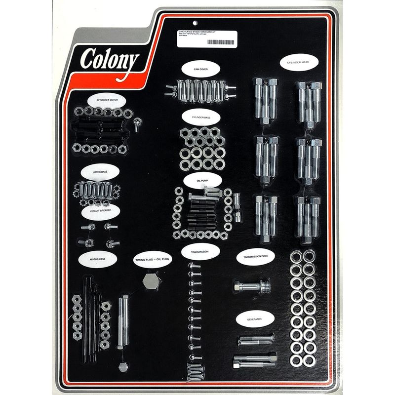 Skruvsats Colony 45" SV WITH CAST IRON HEADS förzinkad