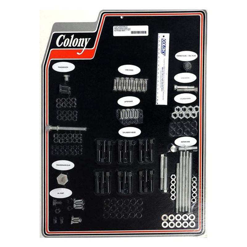 Skruvsats Colony E1930 74" VL SIDE VALVE