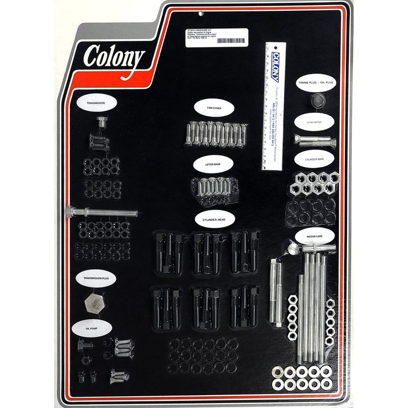 Skruvsats Colony E1930 74" VL SIDE VALVE