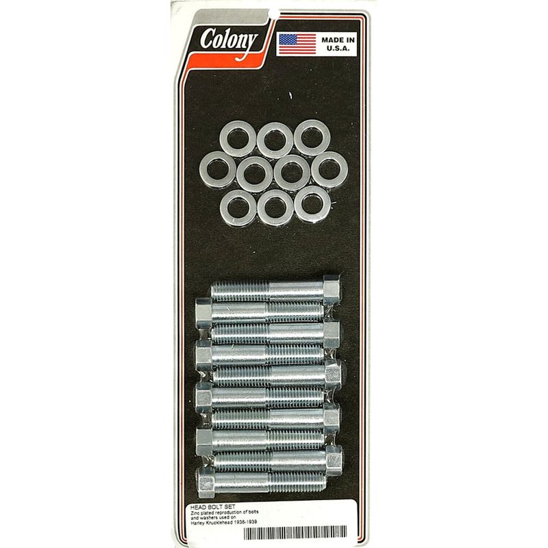 Topplocksskruvsats Colony förzinkad Knucklehead 36-39