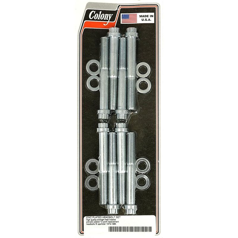 Topplocksskruvsats Colony förzinkad XL Sportster 73-85