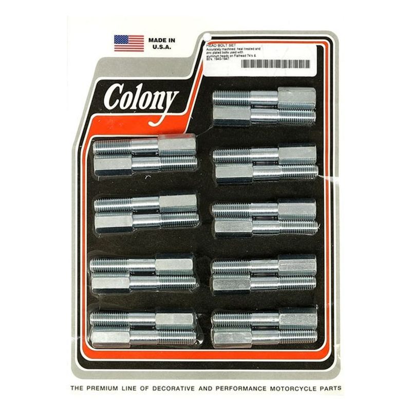 Topplocksbultsats Colony 74/80" SV Big Twin 37-48 förzinkad