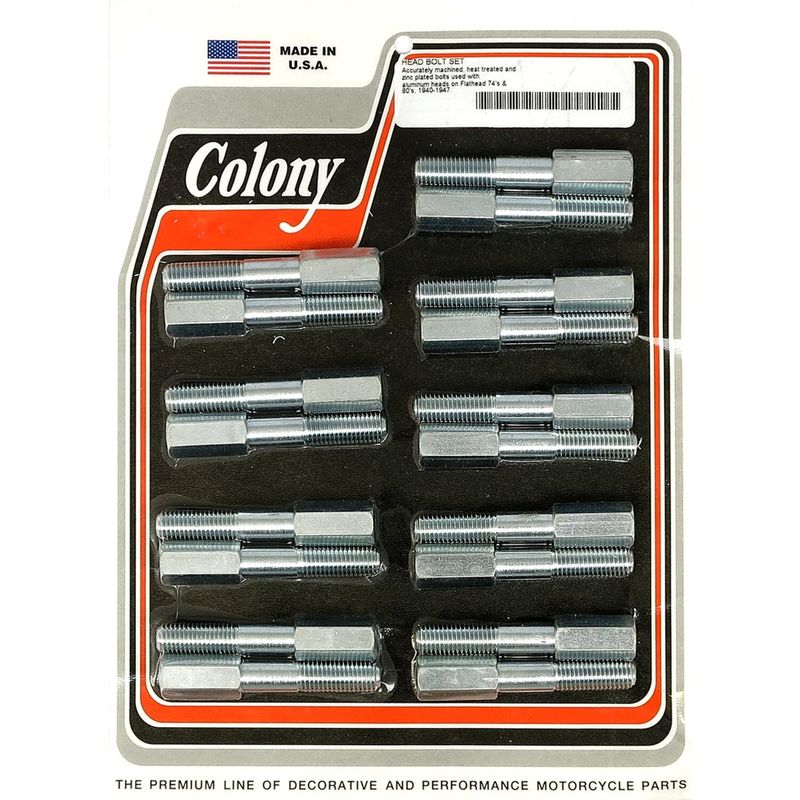 Topplocksbultsats Colony 74/80" SV Big Twin 37-48 förzinkad