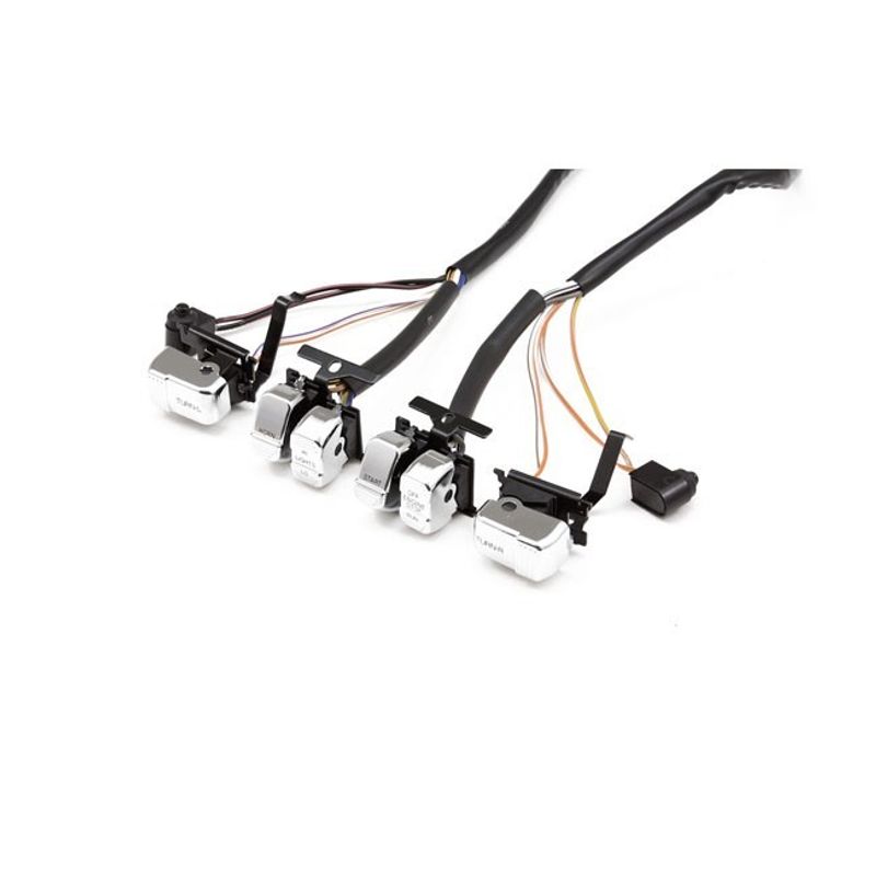 Strömbrytare kabel MCS Big Twin, TC, XL Sportster 96-99 krom