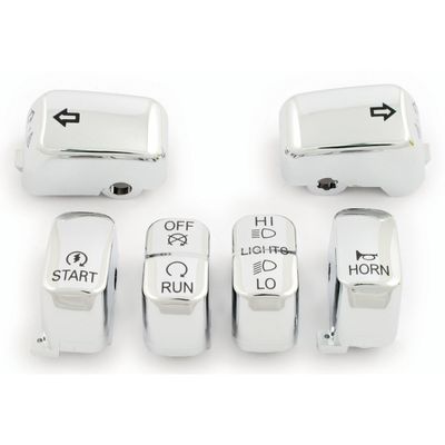 Lock styrströmbrytare MCS krom Softail 96-10