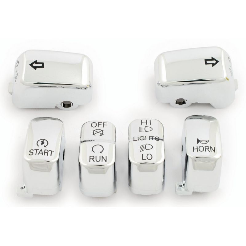 Lock styrströmbrytare MCS krom Softail 96-10