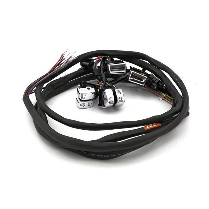 Styrströmbrytare MCS Radio LED FLT/Touring 96-06 krom
