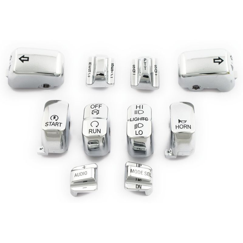 Lock styrströmbrytare MCS krom FLHTCU, FLHTK, FLTR, FLTRU 96-13