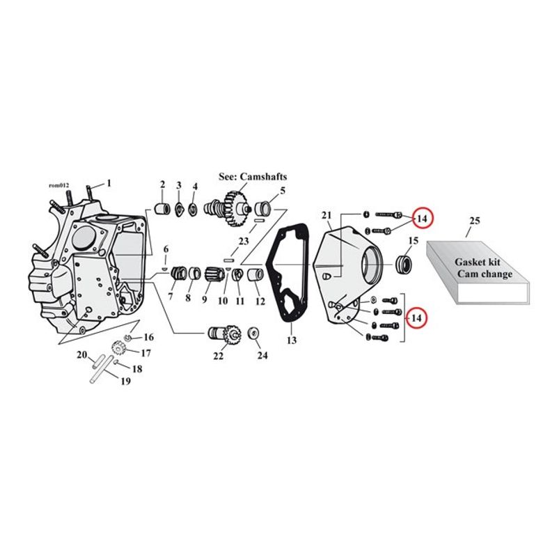 Monteringssats kåpa Gardner-Westcott Twin Cam rostfri FXR, DYNA 91-98