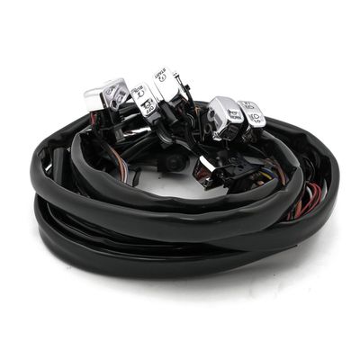 Styrströmbrytare MCS LED Softail, 07-11 Dyna 07-10 krom