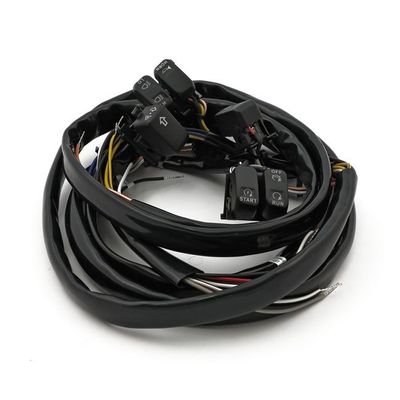 Styrströmbrytare MCS LED Softail, 07-11 Dyna 07-10 svart