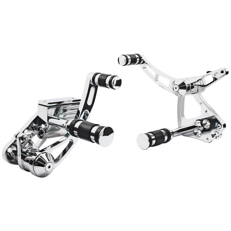 Framflyttade reglage MCS Matador krom 4-speed Big Twin 58-86