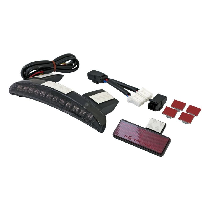 Baklykta LED skärmkant MCS rökfärgat glas 883N/NS, 1200V/X/XS models 14-22