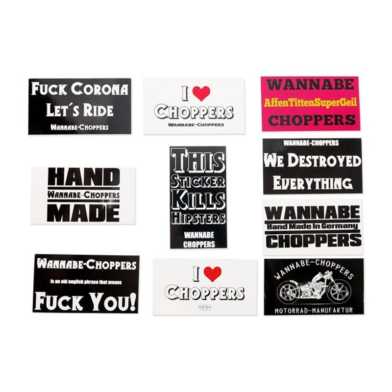 Dekal Wannabe choppers (10-pack)