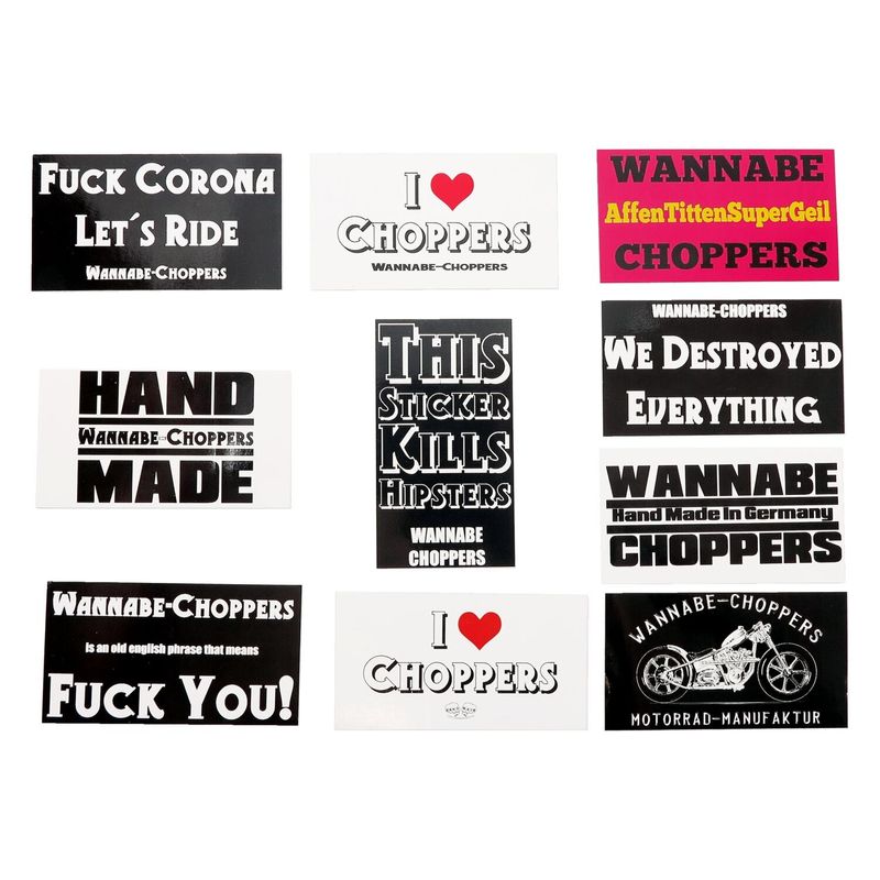 Dekal Wannabe choppers (10-pack)