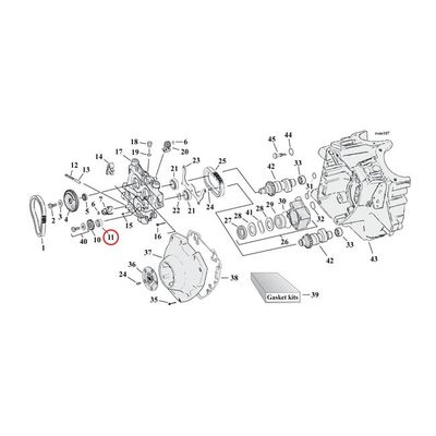 Bussning pinjongaxel MCS Twin Cam 99-10