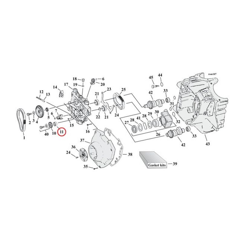 Bussning pinjongaxel MCS Twin Cam 99-10