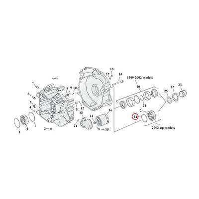 Låsring MCS Pinion shaft M8 17-26 m.fl.