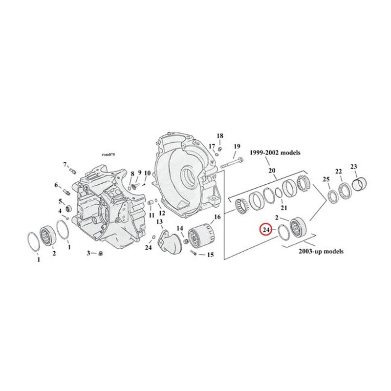 Låsring MCS Pinion shaft M8 17-26 m.fl.