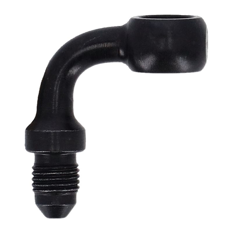 Banjokoppling Goodridge 90 3/8" 10mm svart