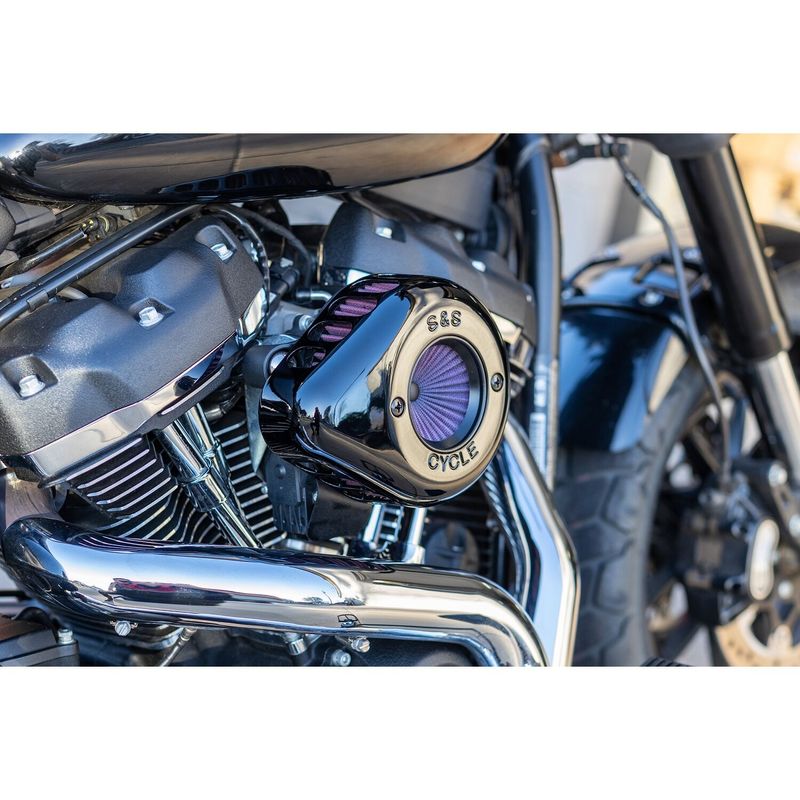 Luftfiltersats S&S 170-0718A Air Stinger Stealth svart Softail 18-24