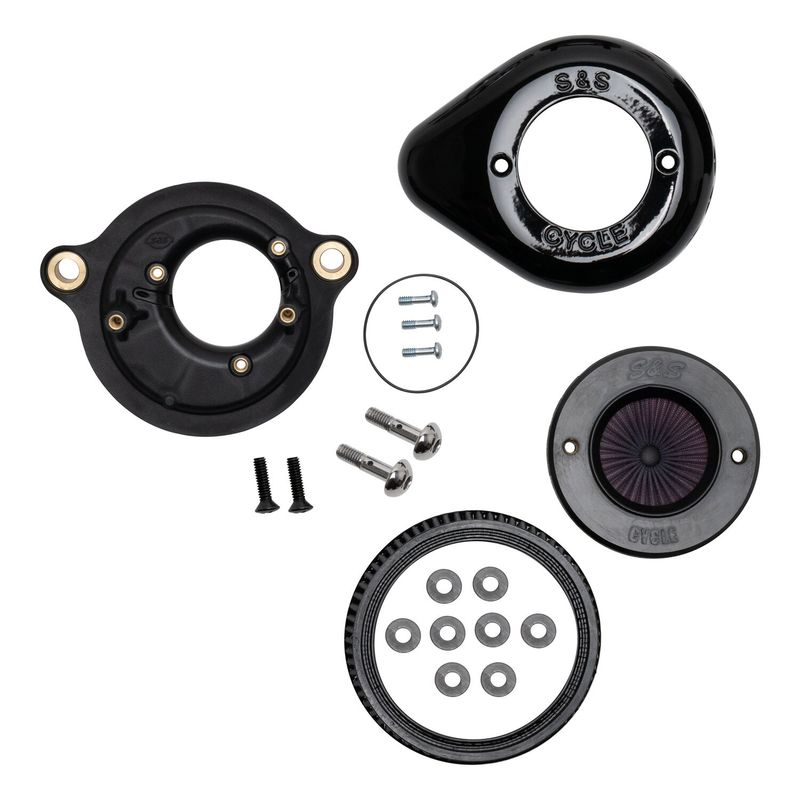 Luftfiltersats S&S 170-0718A Air Stinger Stealth svart Softail 18-24