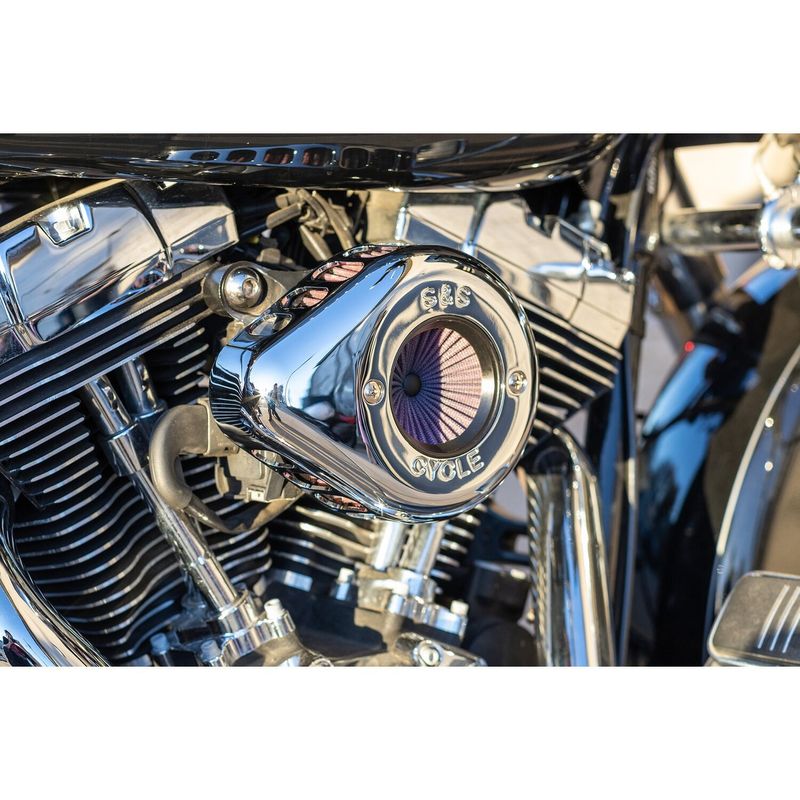 Luftfiltersats S&S 170-0719A Air Stinger Stealth krom FLT/Touring 08-16