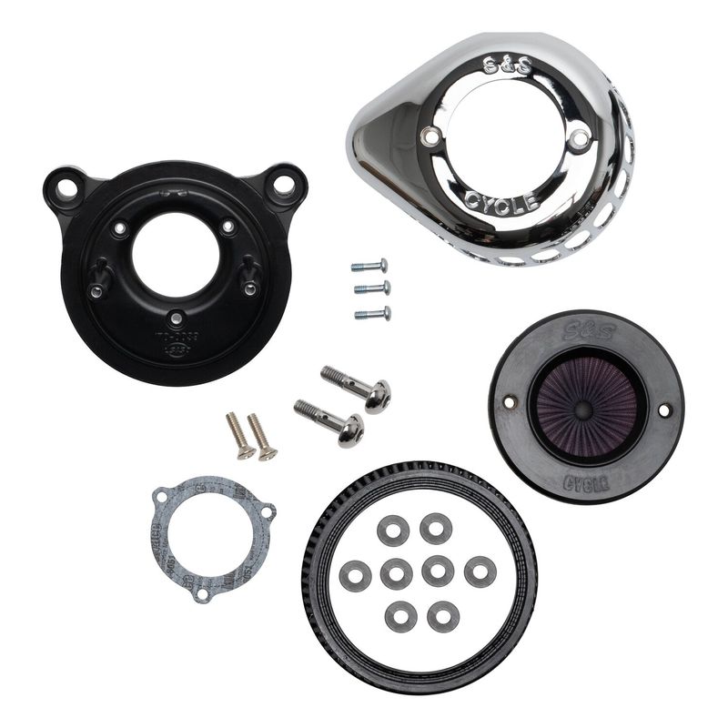 Luftfiltersats S&S 170-0721A Air Stinger Stealth krom Softail 00-15