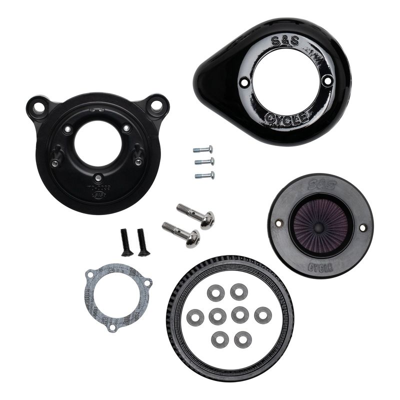 Luftfiltersats S&S 170-0722A Air Stinger Stealth svart Softail 00-15