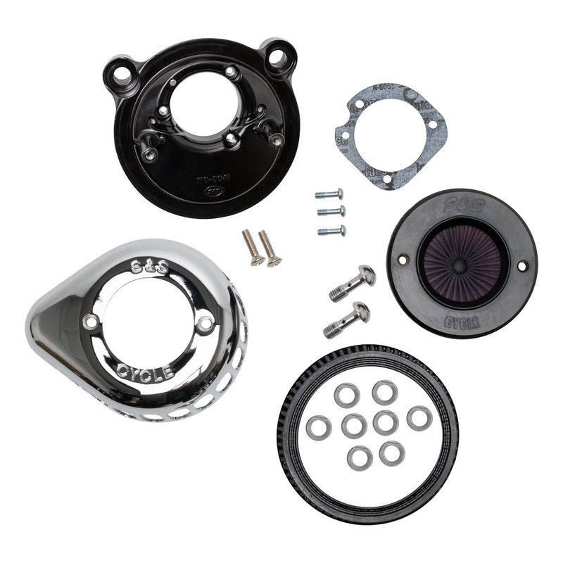 Luftfiltersats S&S 170-0725A Air Stinger Stealth krom XL Sportster 07-22