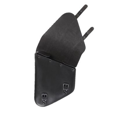 Väska svinggaffel MCS 6.5 läder vänster svart Softail 18-25